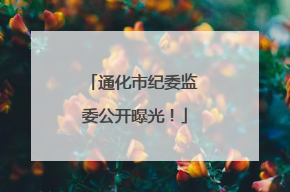 通化市纪委监委公开曝光！