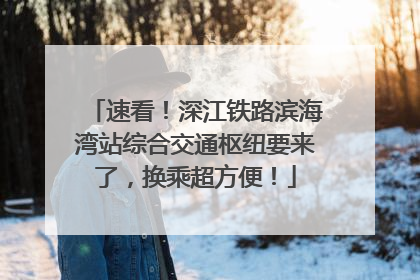 速看！深江铁路滨海湾站综合交通枢纽要来了，换乘超方便！