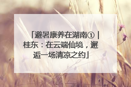 避暑康养在湖南①｜桂东：在云端仙境，邂逅一场清凉之约