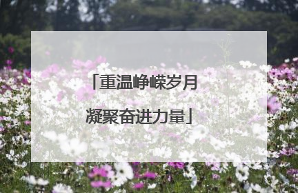 重温峥嵘岁月 凝聚奋进力量