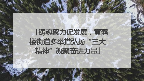 铸魂聚力促发展，黄鹤楼街道多举措弘扬“三大精神”凝聚奋进力量