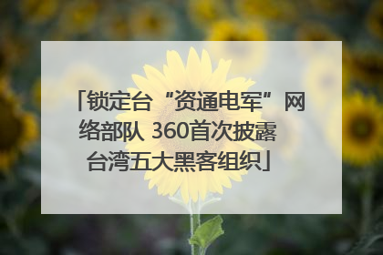 锁定台“资通电军”网络部队 360首次披露台湾五大黑客组织