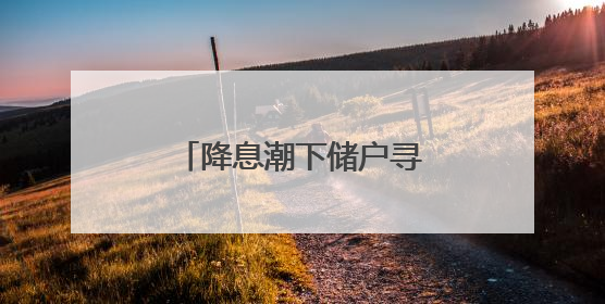 降息潮下储户寻“存款替代”，利率高地有何风险