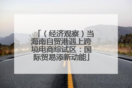 （经济观察）当海南自贸港遇上跨境电商综试区：国际贸易添新动能