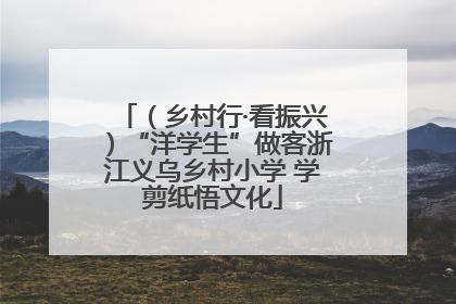 （乡村行·看振兴）“洋学生”做客浙江义乌乡村小学 学剪纸悟文化