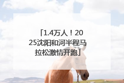 1.4万人！2025沈阳和河半程马拉松激情开跑
