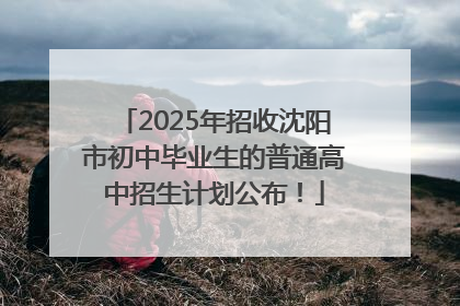 2025年招收沈阳市初中毕业生的普通高中招生计划公布！
