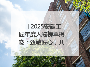 2025安徽工匠年度人物榜单揭晓：致敬匠心，共谱创新华章