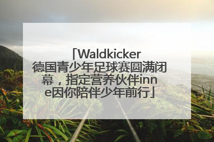 Waldkicker德国青少年足球赛圆满闭幕，指定营养伙伴inne因你陪伴少年前行